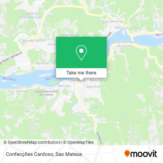 Confecções Cardoso map