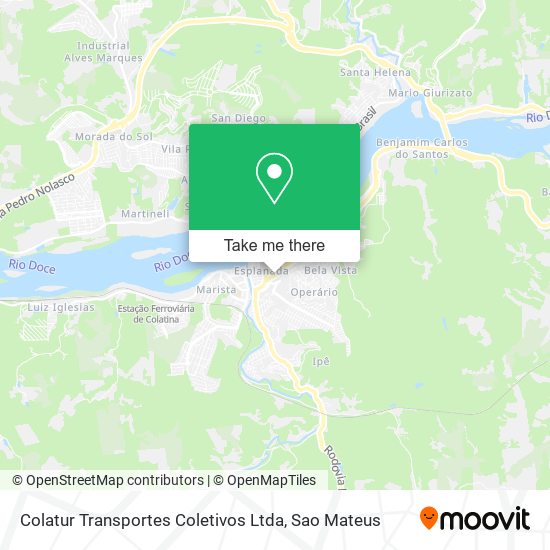 Colatur Transportes Coletivos Ltda map