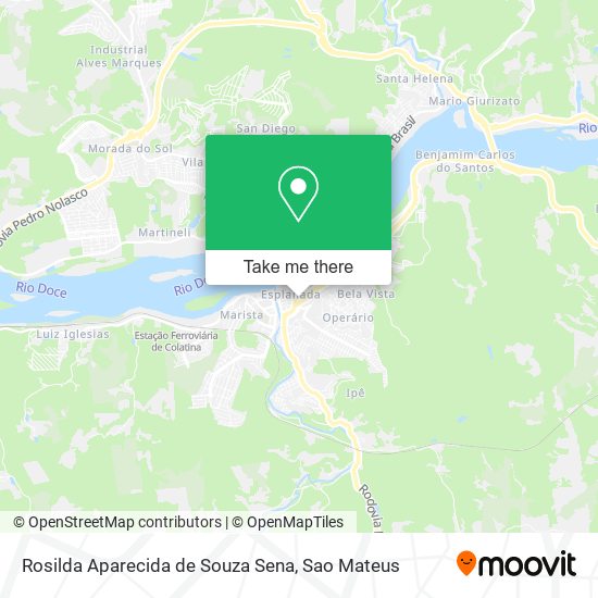 Mapa Rosilda Aparecida de Souza Sena