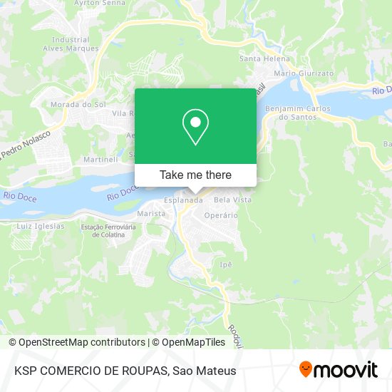 Mapa KSP COMERCIO DE ROUPAS