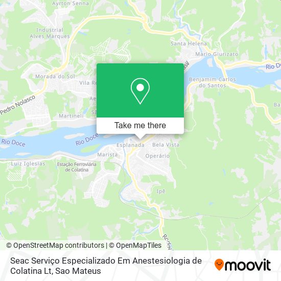 Seac Serviço Especializado Em Anestesiologia de Colatina Lt map
