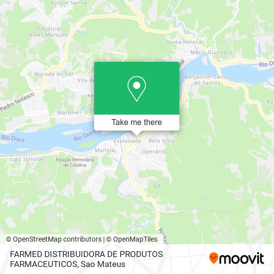 FARMED DISTRIBUIDORA DE PRODUTOS FARMACEUTICOS map