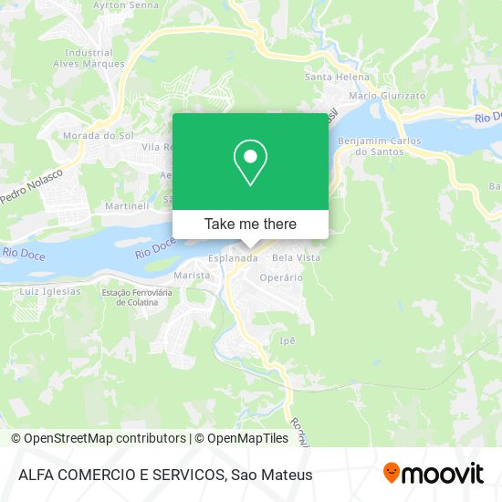 ALFA COMERCIO E SERVICOS map
