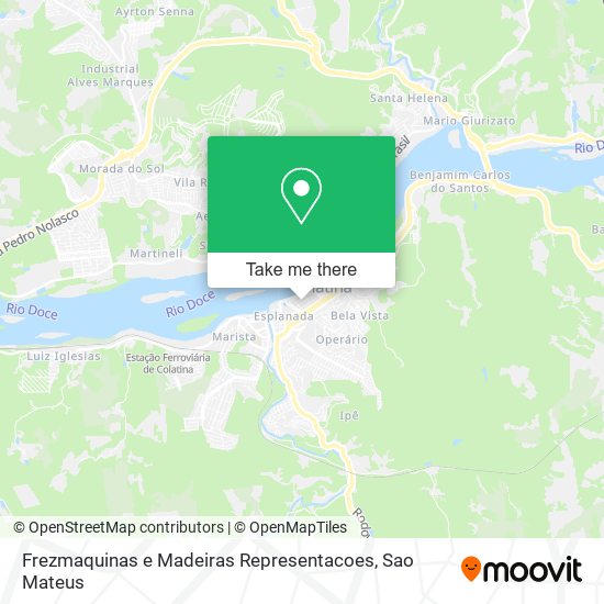 Mapa Frezmaquinas e Madeiras Representacoes