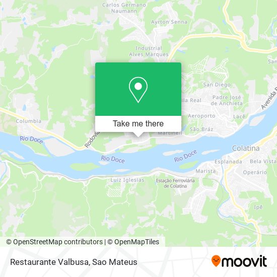 Restaurante Valbusa map