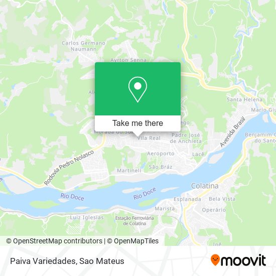 Paiva Variedades map