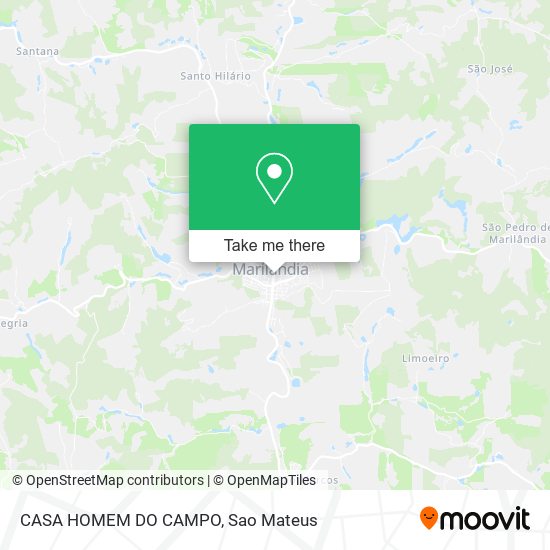 Mapa CASA HOMEM DO CAMPO