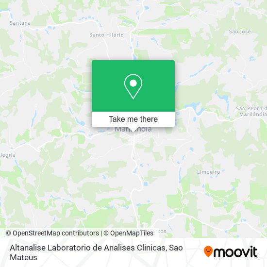 Altanalise Laboratorio de Analises Clinicas map