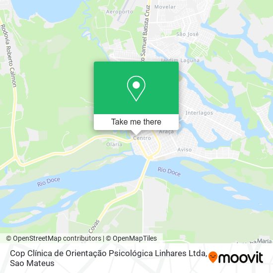 Cop Clínica de Orientação Psicológica Linhares Ltda map