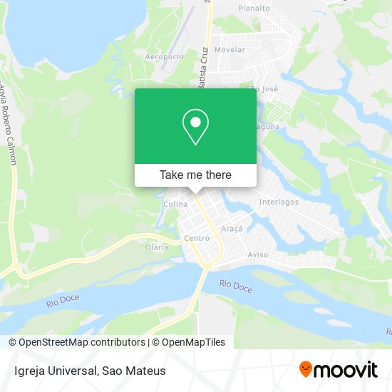 Igreja Universal map