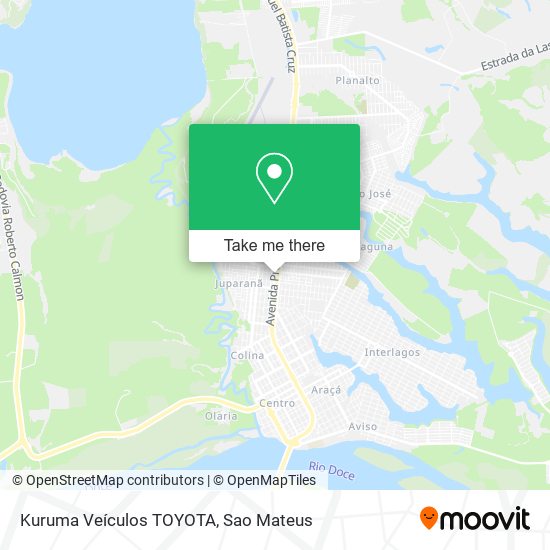 Mapa Kuruma Veículos TOYOTA