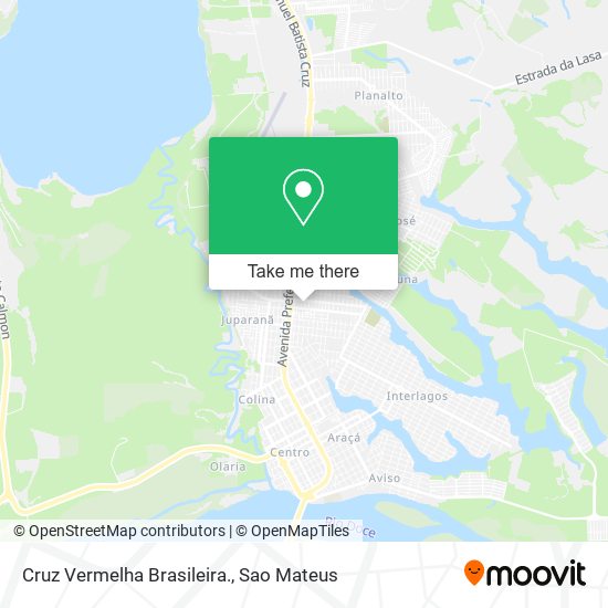 Cruz Vermelha Brasileira. map