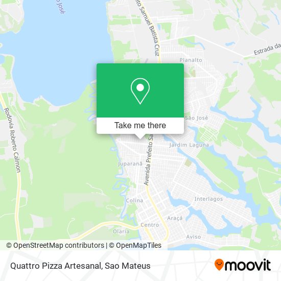 Quattro Pizza Artesanal map