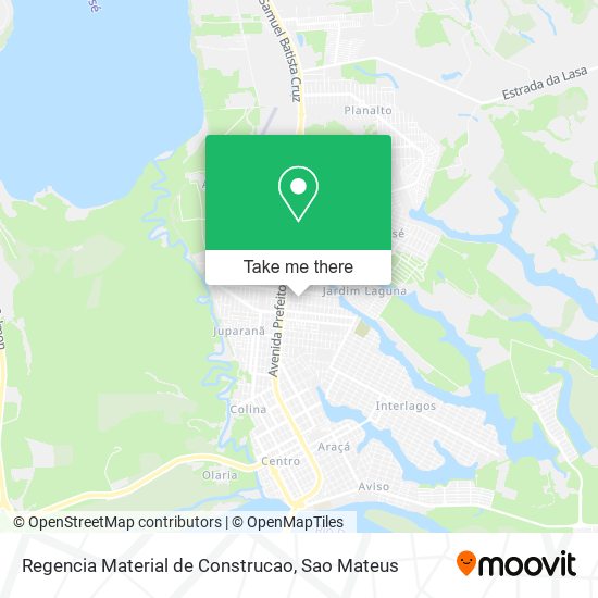 Regencia Material de Construcao map