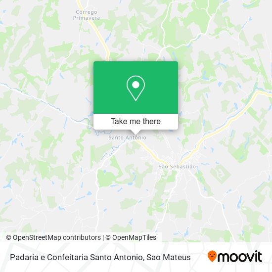 Padaria e Confeitaria Santo Antonio map