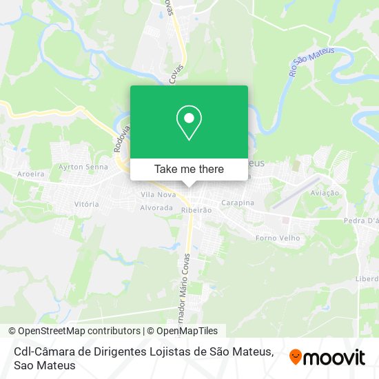 Mapa Cdl-Câmara de Dirigentes Lojistas de São Mateus