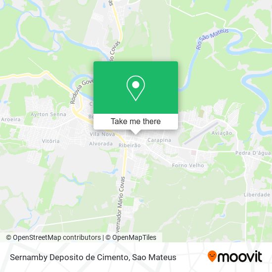 Sernamby Deposito de Cimento map