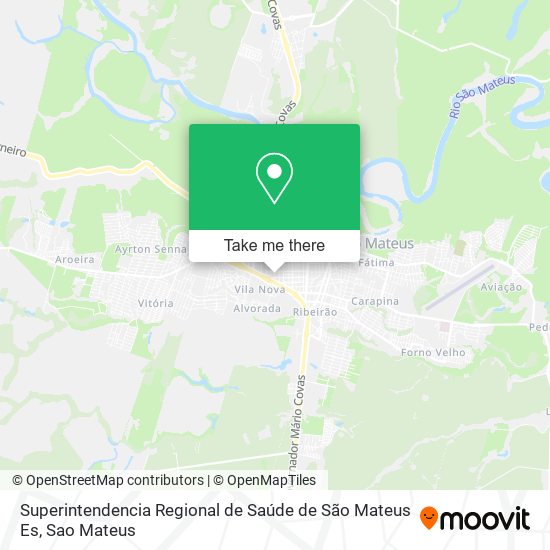 Superintendencia Regional de Saúde de São Mateus Es map