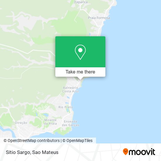 Sítio Sargo map