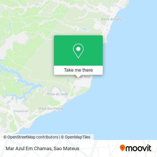 Mar Azul Em Chamas map
