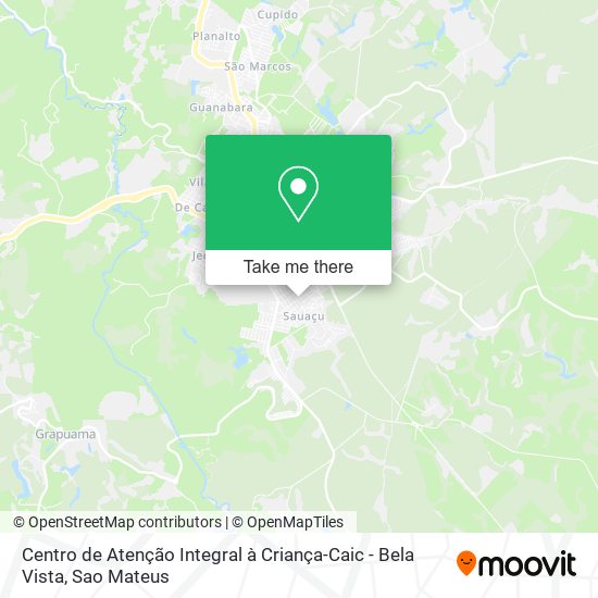 Centro de Atenção Integral à Criança-Caic - Bela Vista map