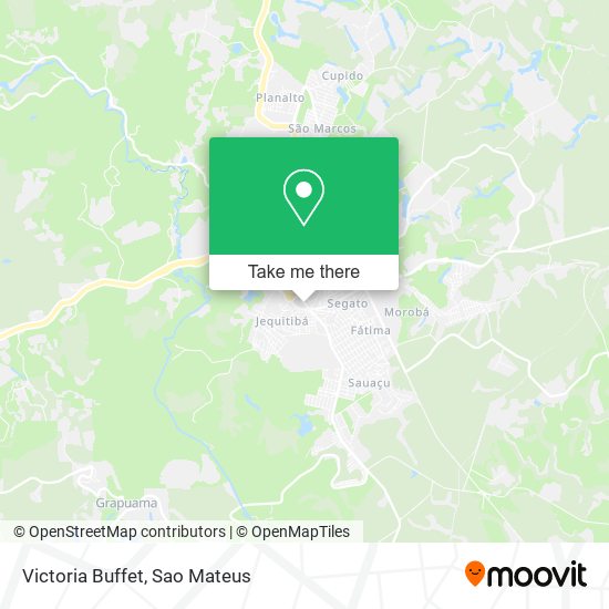 Victoria Buffet map