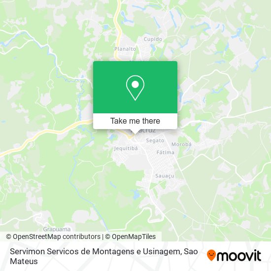 Mapa Servimon Servicos de Montagens e Usinagem