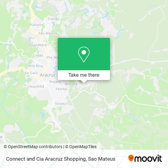 Connect and Cia Aracruz Shopping map