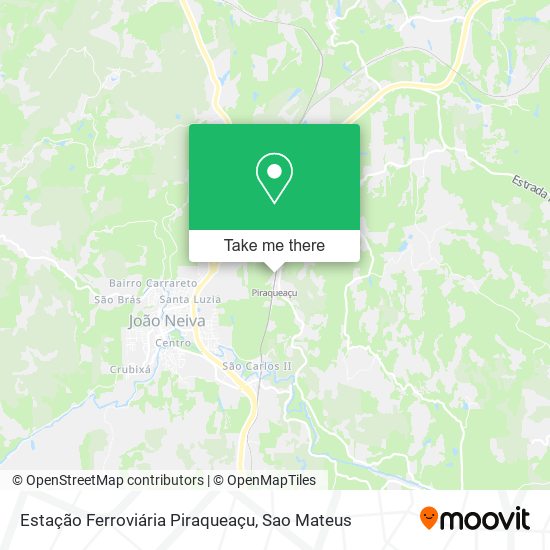 Estação Ferroviária Piraqueaçu map
