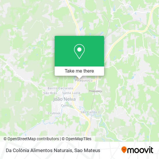 Da Colônia Alimentos Naturais map