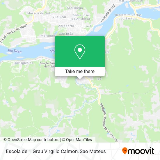 Escola de 1 Grau Virgílio Calmon map
