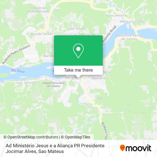 Mapa Ad Ministério Jesus e a Aliança PR Presidente Jocimar Alves