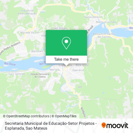 Secretaria Municipal de Educação-Setor Projetos - Esplanada map