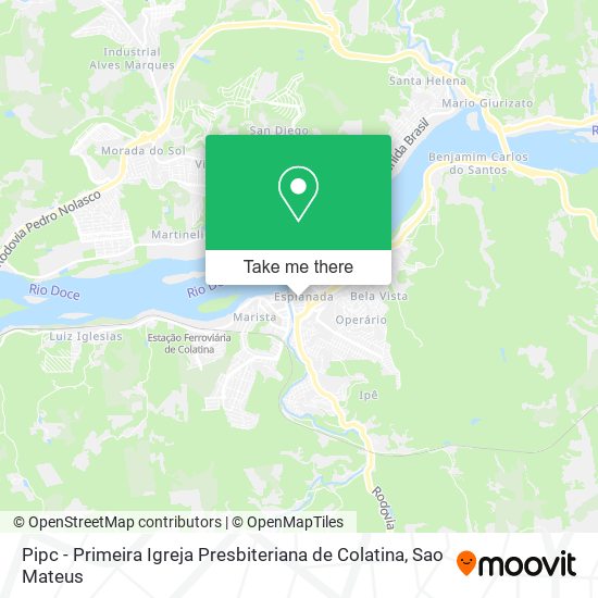 Pipc - Primeira Igreja Presbiteriana de Colatina map