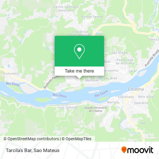 Tarcila's Bar map