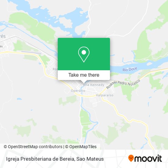 Mapa Igreja Presbiteriana de Bereia