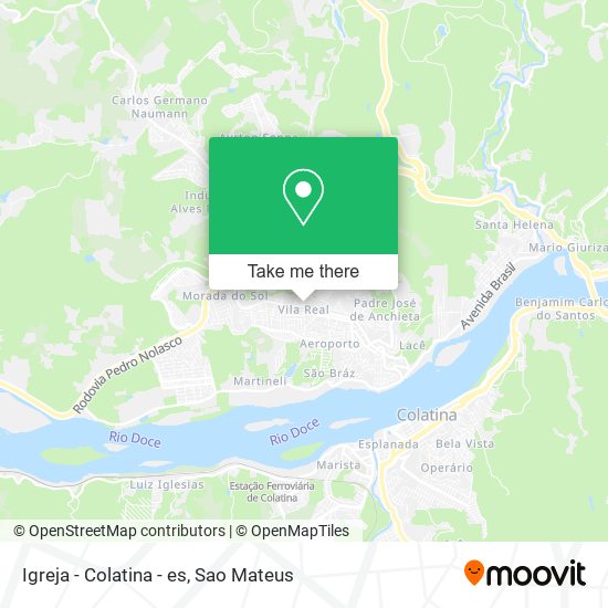 Igreja - Colatina - es map