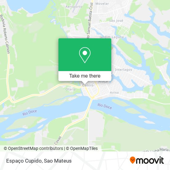 Espaço Cupido map
