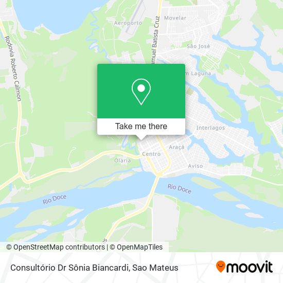 Consultório Dr Sônia Biancardi map
