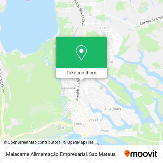 Malacarne Alimentação Empresarial map