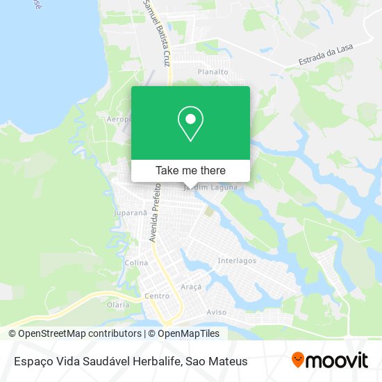 Espaço Vida Saudável Herbalife map