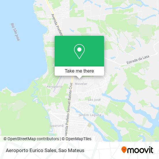 Aeroporto Eurico Sales map