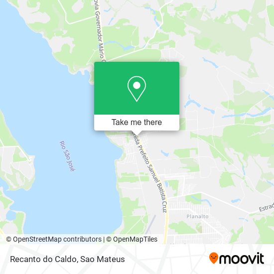 Recanto do Caldo map