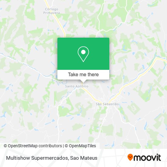Multishow Supermercados map