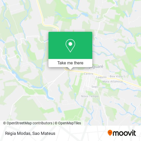 Régia Modas map