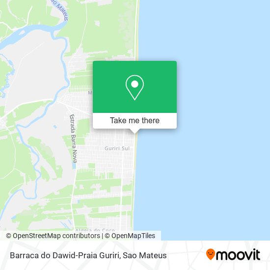 Barraca do Dawid-Praia Guriri map