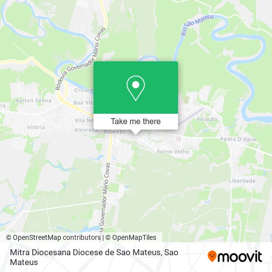 Mitra Diocesana Diocese de Sao Mateus map
