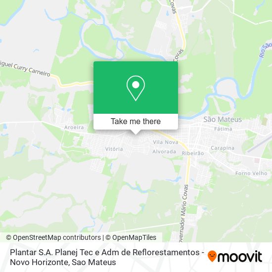 Plantar S.A. Planej Tec e Adm de Reflorestamentos - Novo Horizonte map