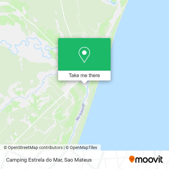 Camping Estrela do Mar map