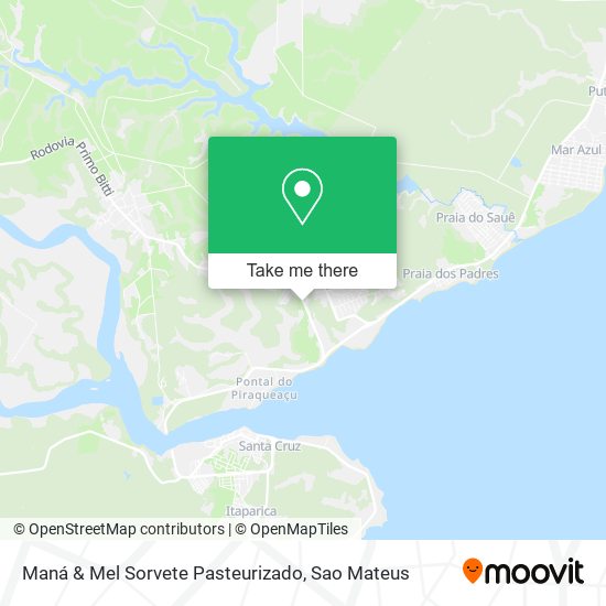 Maná & Mel Sorvete Pasteurizado map